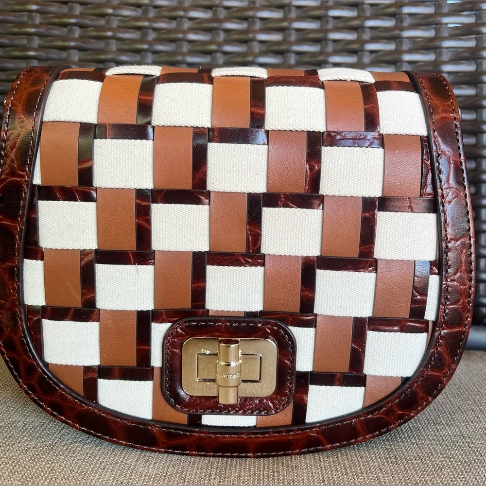 NWT Brahmin Briar in PECAN EDGEWATER Crossbody Bag